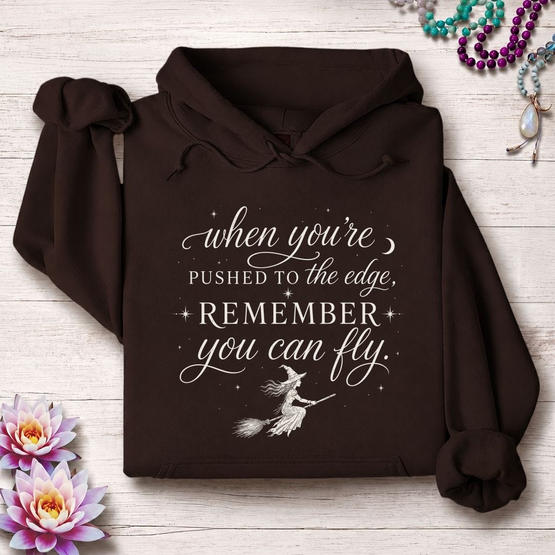 Printify Hoodie You Can Fly Hoodie Dark Chocolate / S