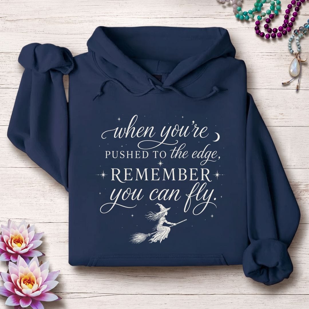Printify Hoodie You Can Fly Hoodie Navy / S