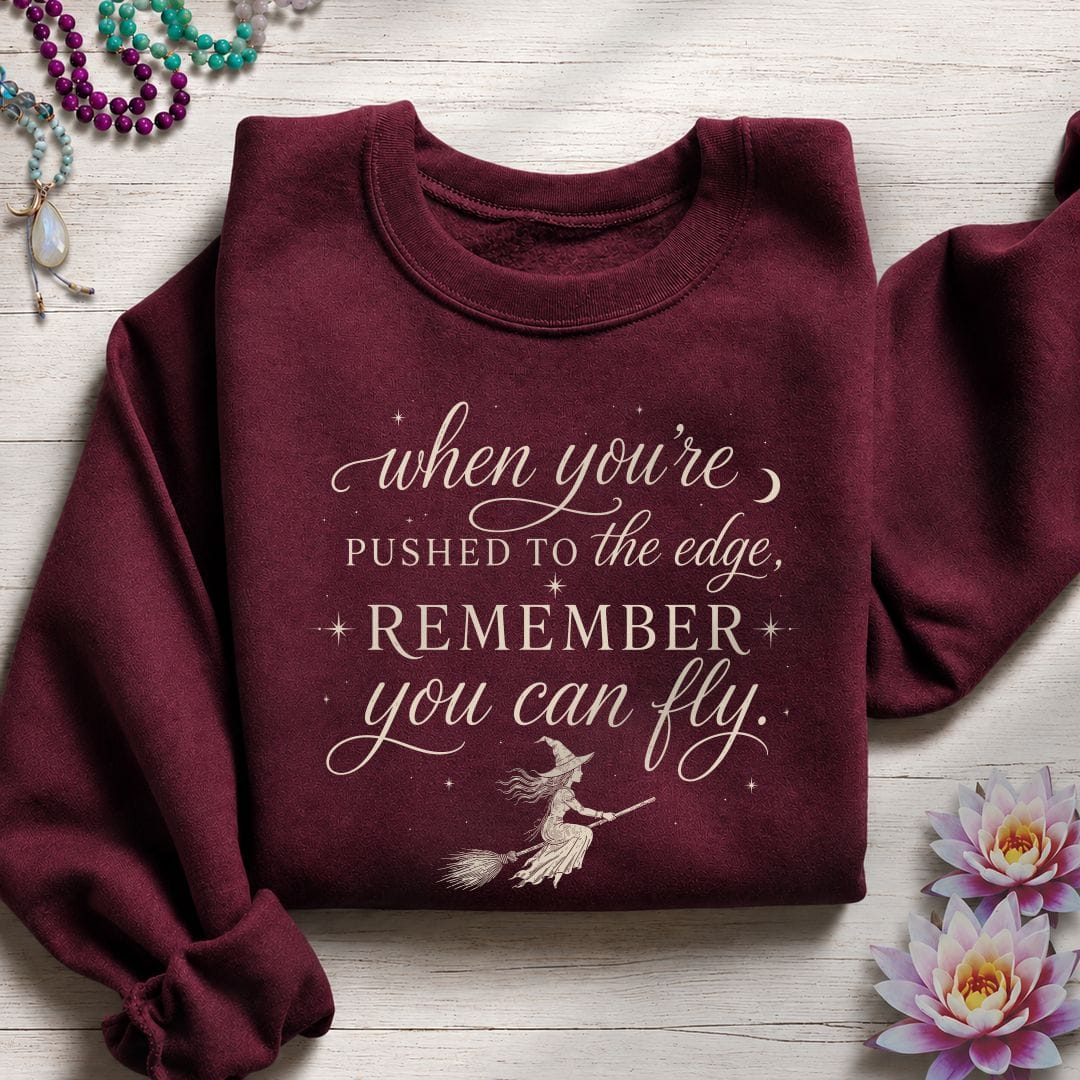 You Can Fly Sweatshirt Maroon