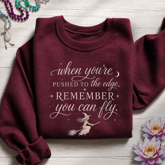 You Can Fly Sweatshirt Maroon