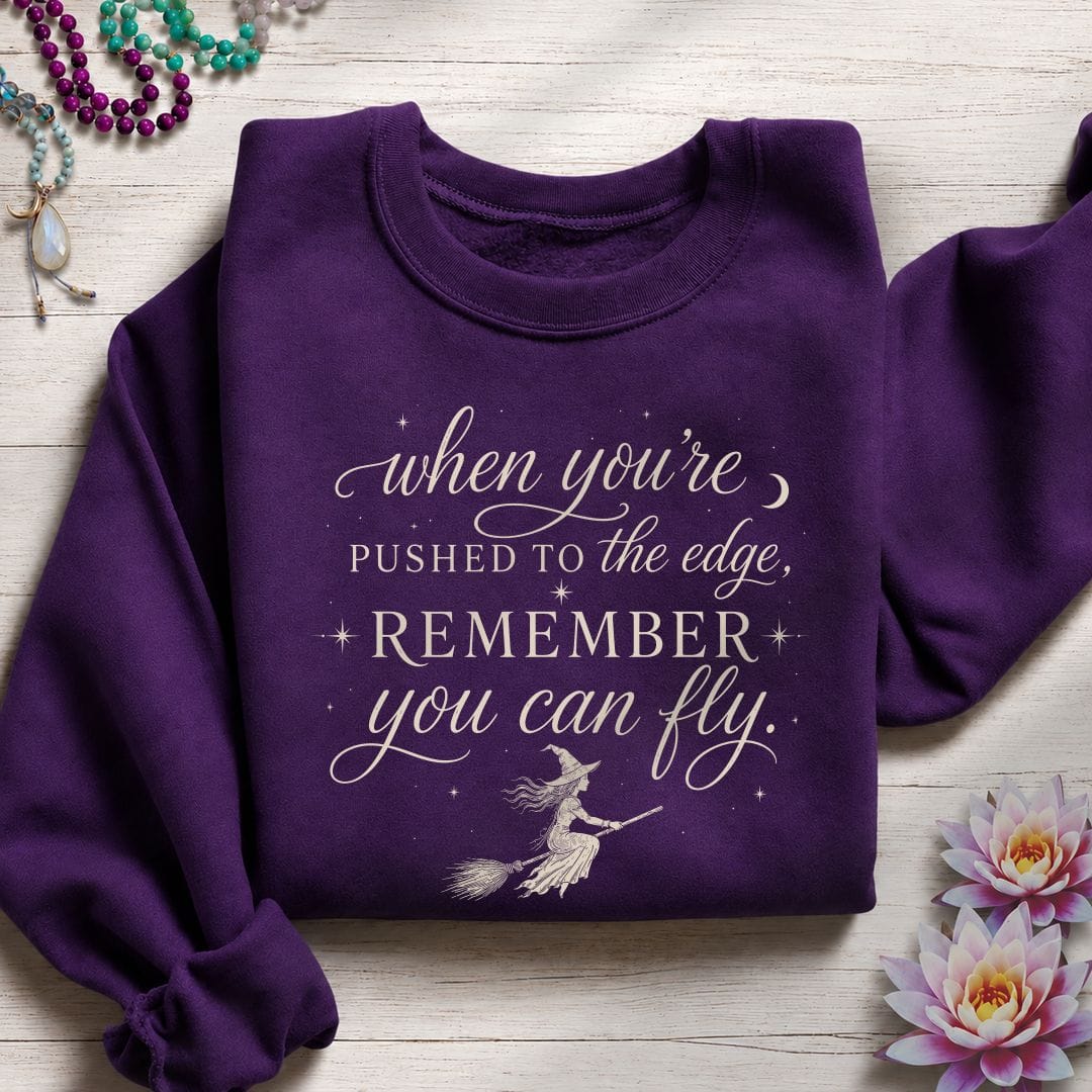 You Can Fly Sweatshirt Purple
