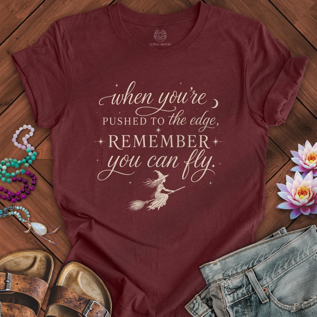 Printify T-Shirt You Can Fly Tee Heather Cardinal / S