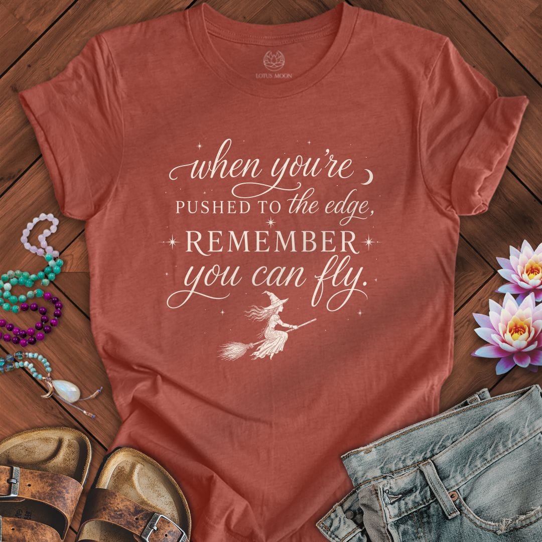 Printify T-Shirt You Can Fly Tee Heather Clay / S