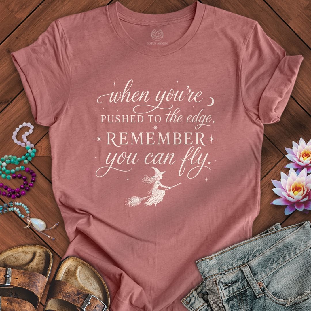 Printify T-Shirt You Can Fly Tee Heather Mauve / S