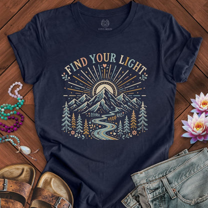 Printify T-Shirt Your Light Tee Heather Midnight Navy / S