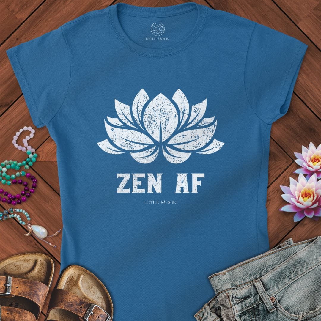 Zen AF Lotus Fitted Tee Royal