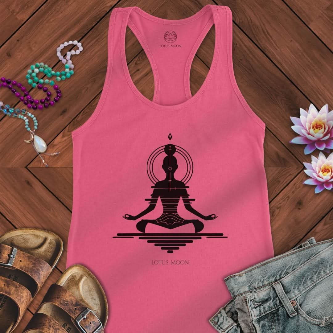 Zen Balance Tank Solid Hot Pink
